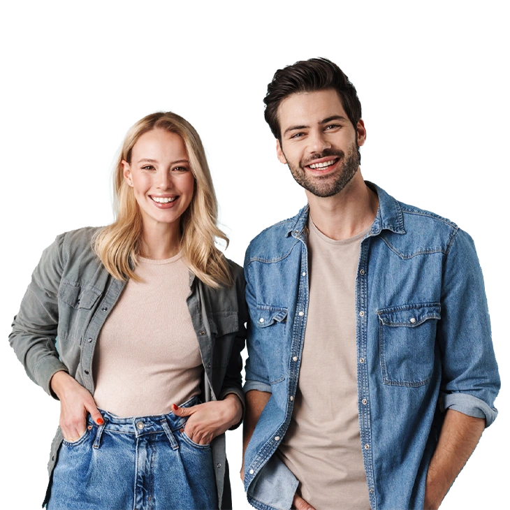 smilling couple