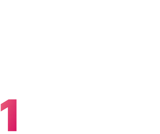 Número 1 na cor cerise