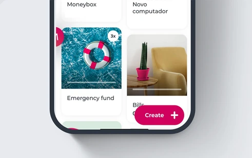 Mobile phone with the Apparte emergency reserve screen in the Millennium App