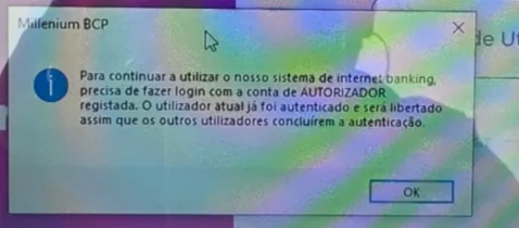 Exemplo de pop up fraudulento