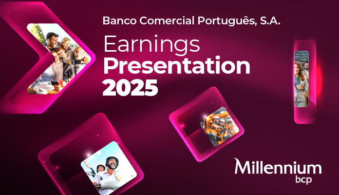 fundo cerize com fotografias ilustrativas dos produtos Millennium bcp