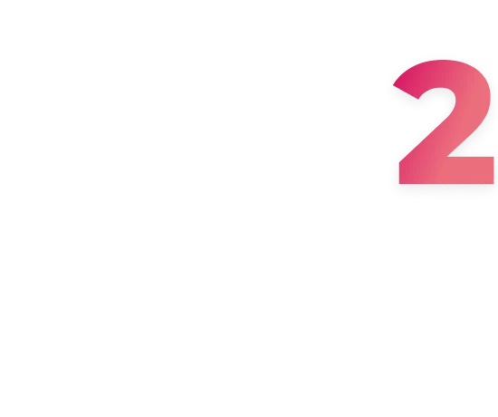 Número 2 na cor cerise