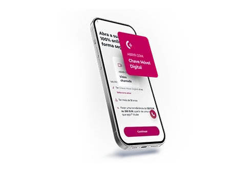 telemóvel com chave móvel digital