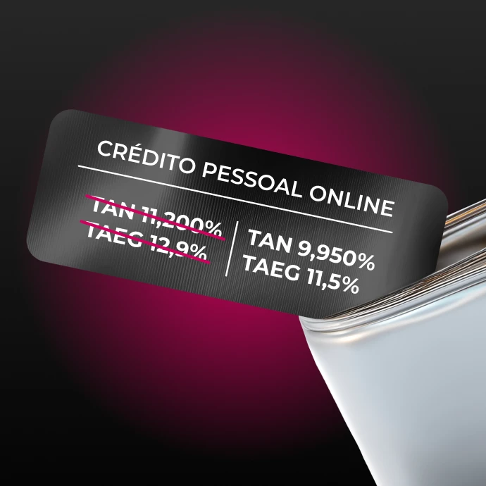 Crédito Pessoal Online com Taxa Promocional - TAN 9,950% e TAEG 11,5%
