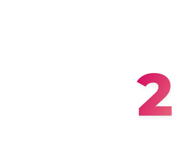Número 2 na cor cerise