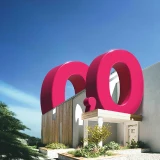 Ilustração de uma vivenda com 0,0 por cima