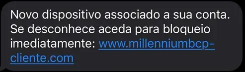 SMS fraudulento
