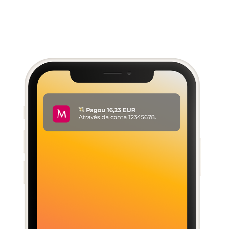 telemóvel com notificação do Millennium bcp