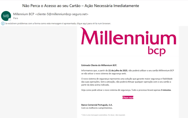 email fraudulento