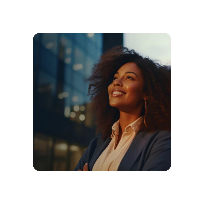 young woman smilling