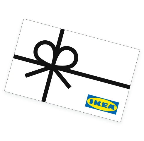 Desenho de um cartão presente IKEA
