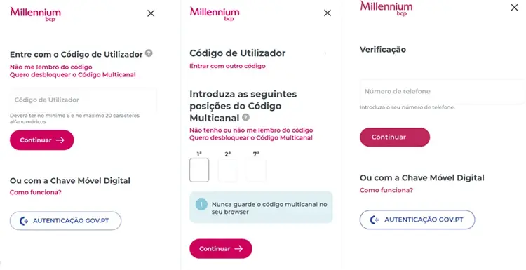 Exemplo de página fraudulenta