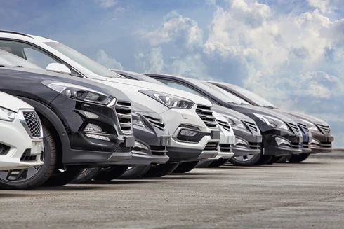 frota de automóveis