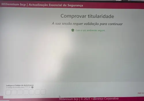 Exemplo de uma página fraudulenta