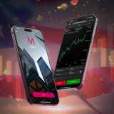 2 telemóveis com a app MTrader