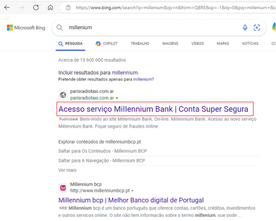 pesquisa de internet