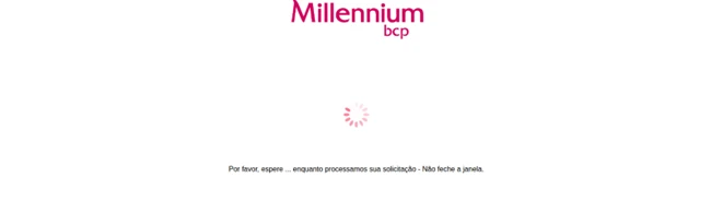 imagem de ecrã falso a imitar Millennium bcp