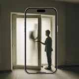 Rapaz a abrir uma porta