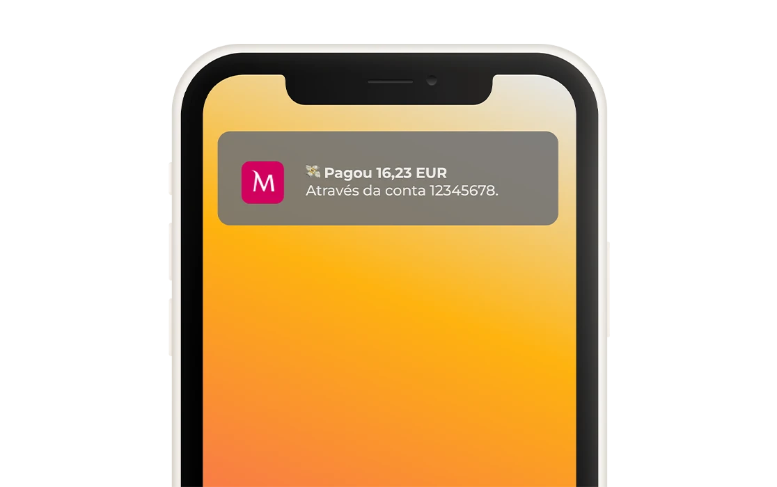 telemóvel com notificação do Millennium bcp