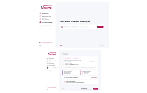 leia e aceite os termos e condições