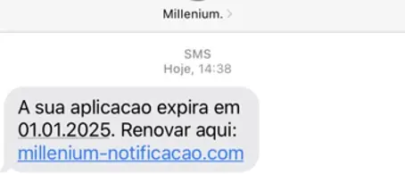 páginas falsas Millennium bcp