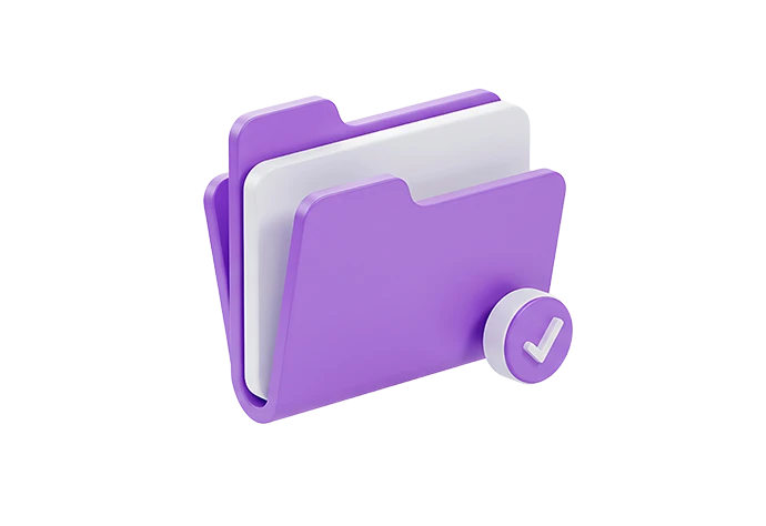 icon pasta de documentos e visto