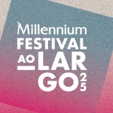 Millennium Festival ao Largo 25, com ilustração de calçada portuguesa