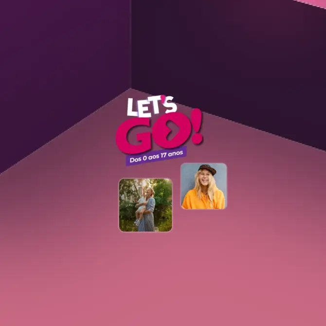 Let's GO! Dos 0 aos 17 anos, com imagens de jovens